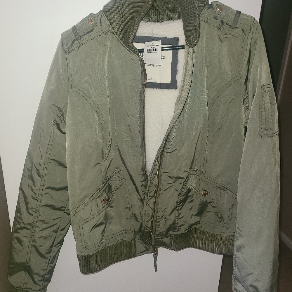 Abercrombie & Fitch bomber jacket, size L